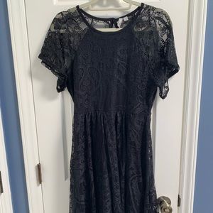 ASOS Maternity Lace Black Cocktail Dress Size 10